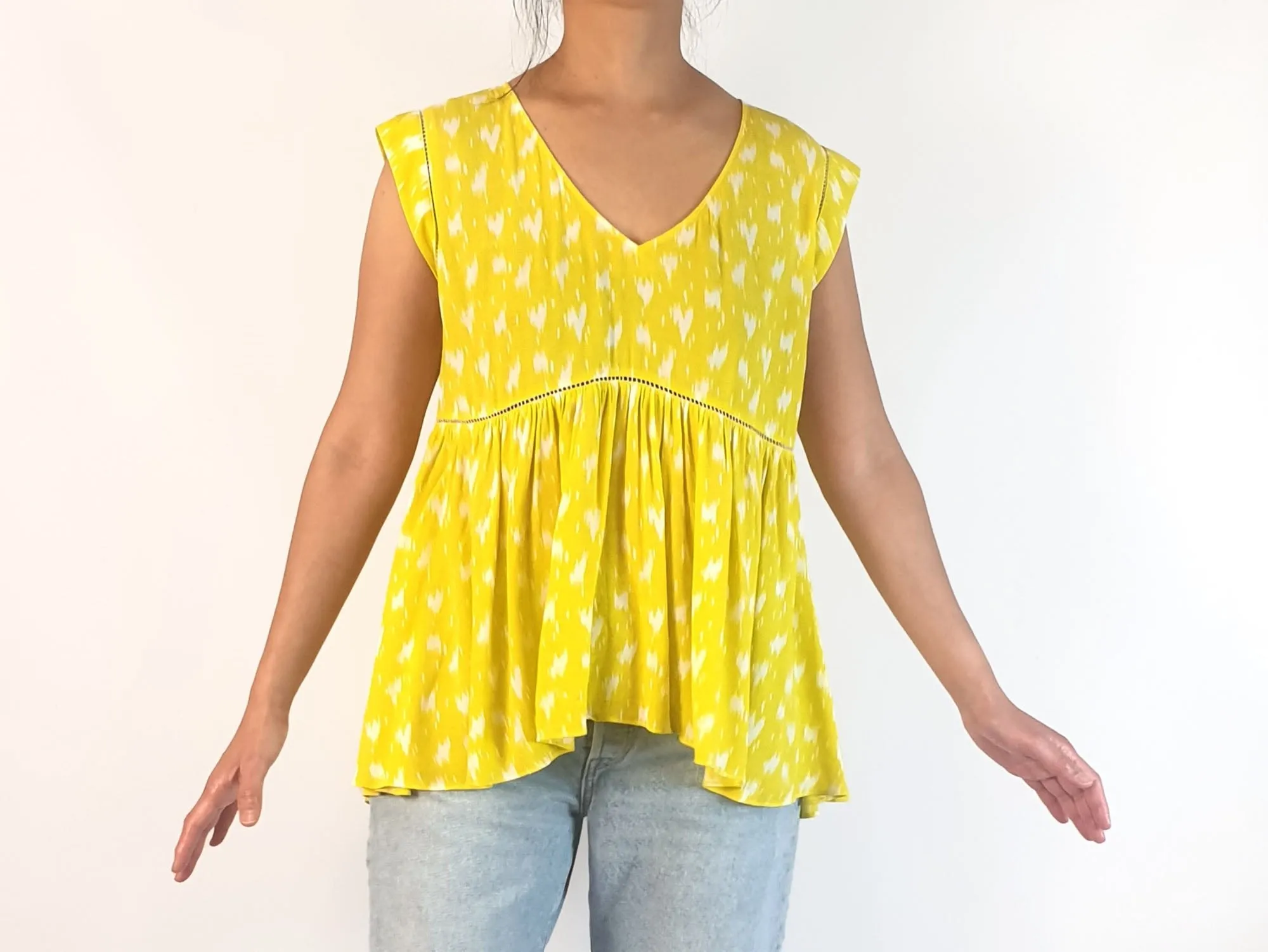 Ba&Sh yellow top size 10
