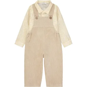 Baby Boy Shirt and Dungarees Outfit Set