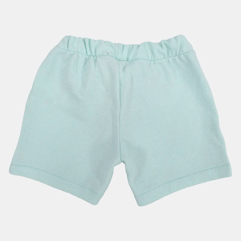 Baby Girls Plain Cotton Shorts