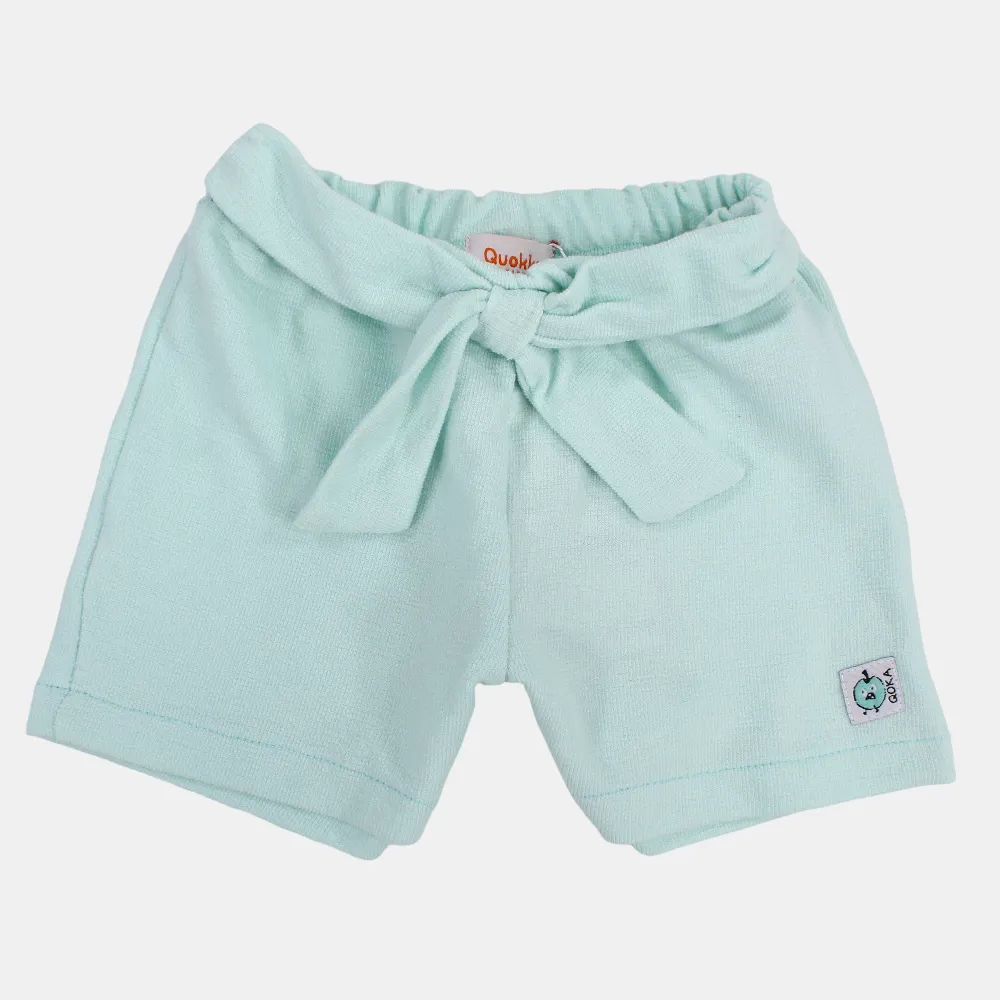 Baby Girls Plain Cotton Shorts