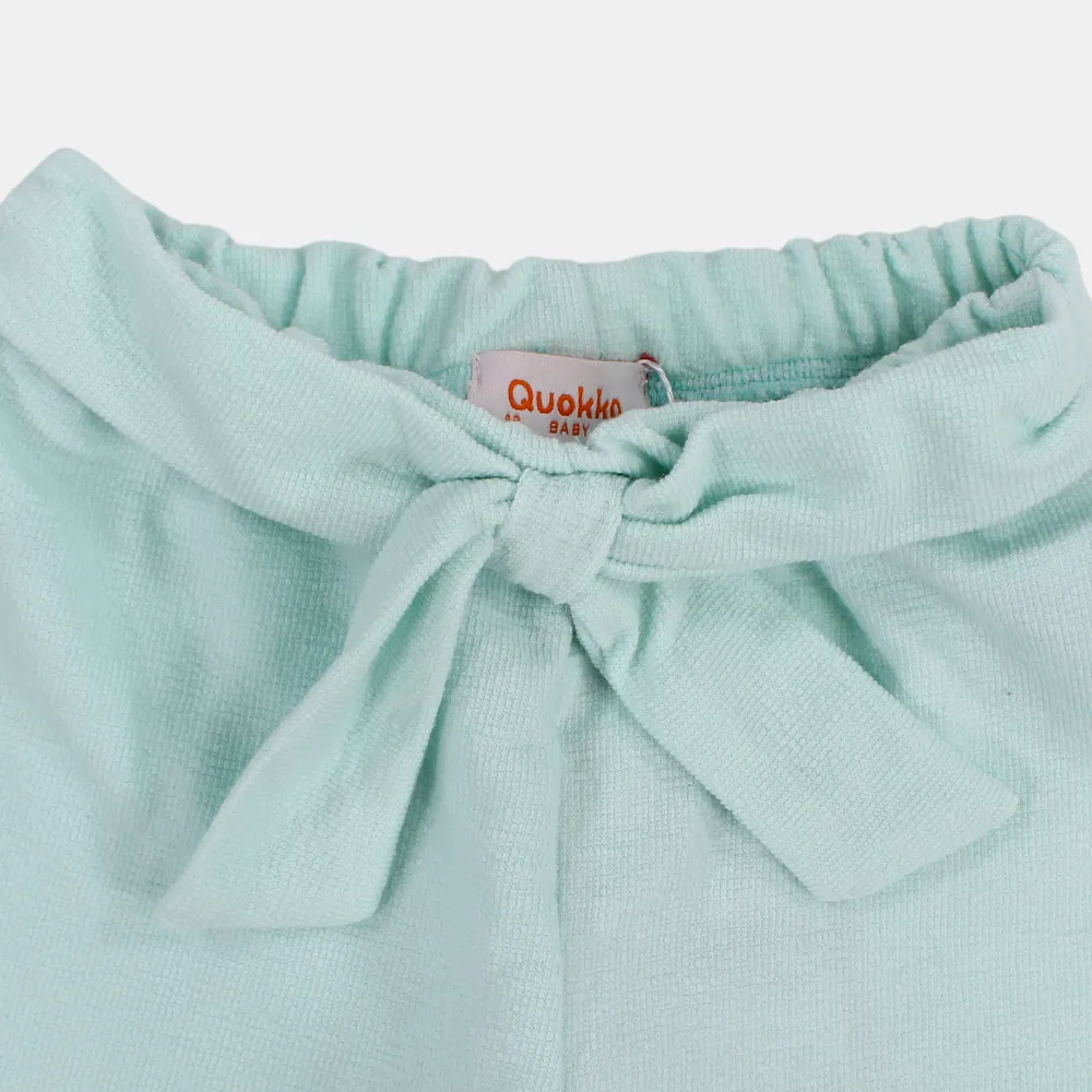 Baby Girls Plain Cotton Shorts