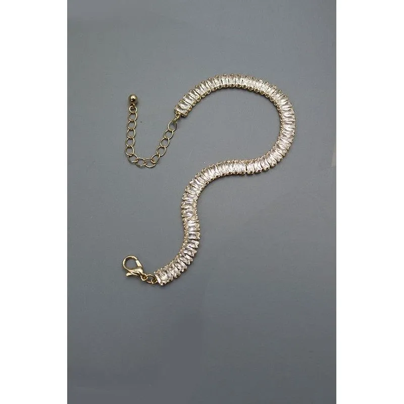 Baguette Stone Clasp Bracelet