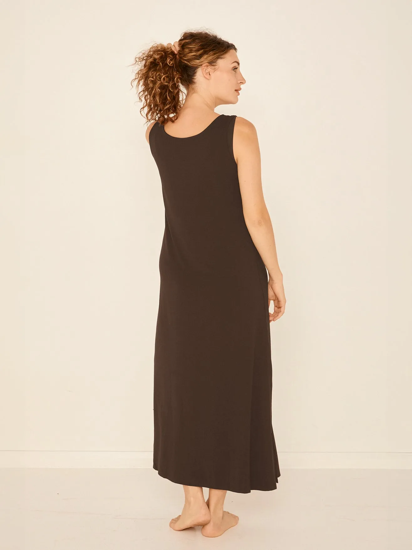 Bamboo Maxi Dress - Cocoa