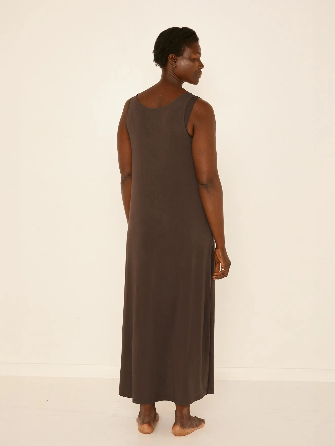 Bamboo Maxi Dress - Cocoa