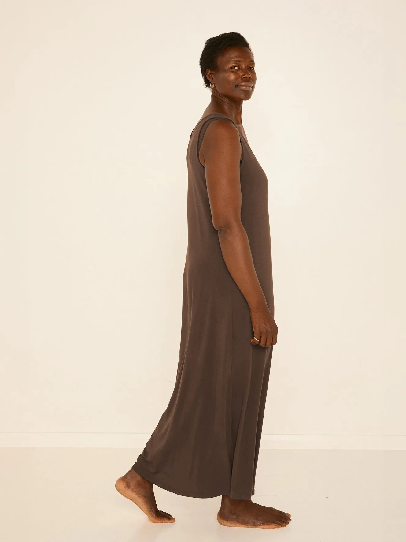 Bamboo Maxi Dress - Cocoa