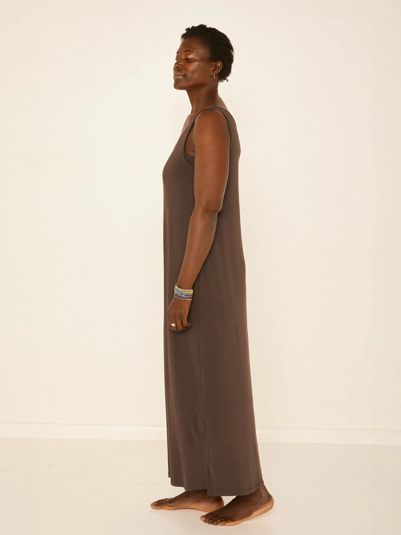Bamboo Maxi Dress - Cocoa