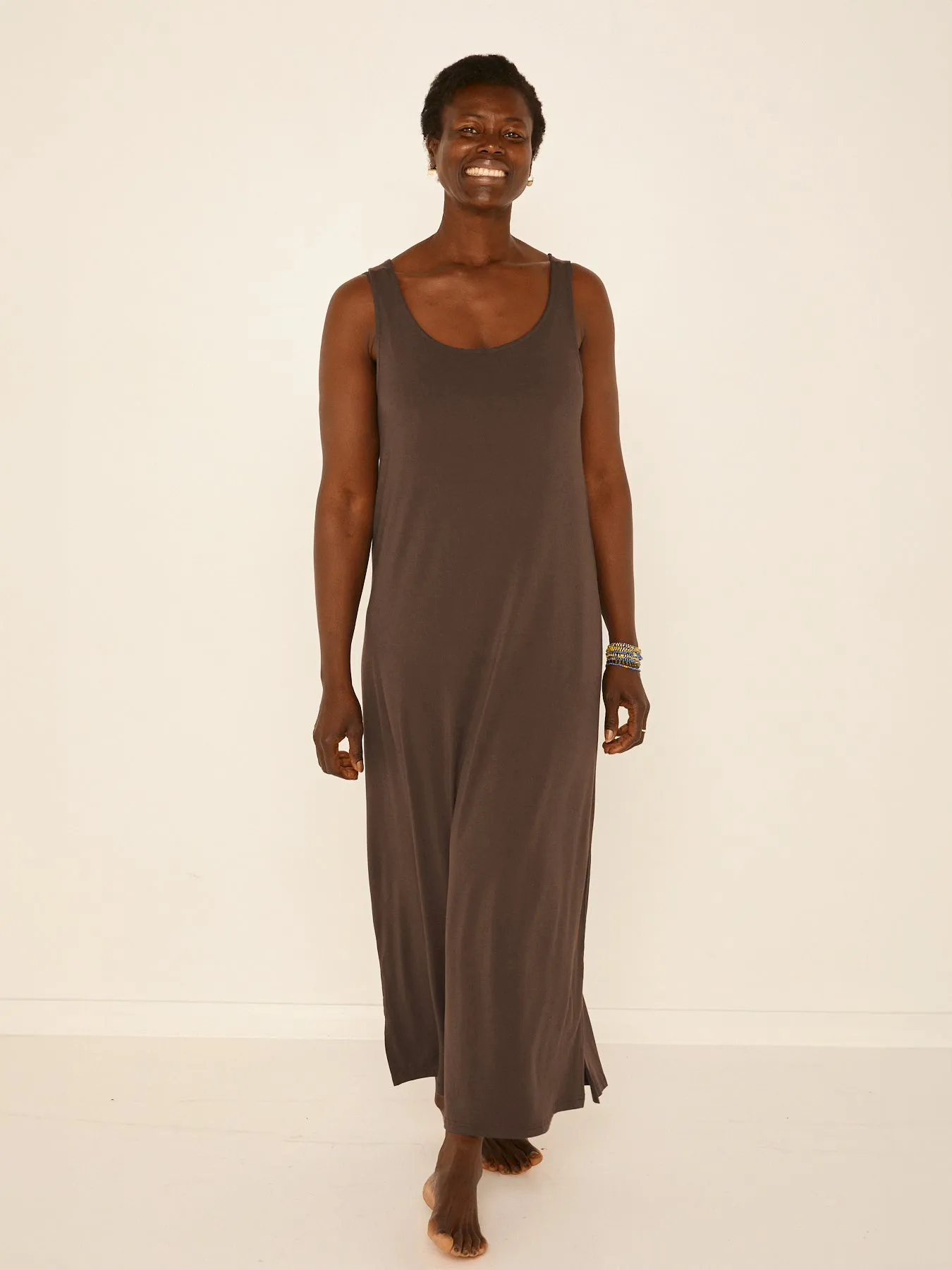 Bamboo Maxi Dress - Cocoa