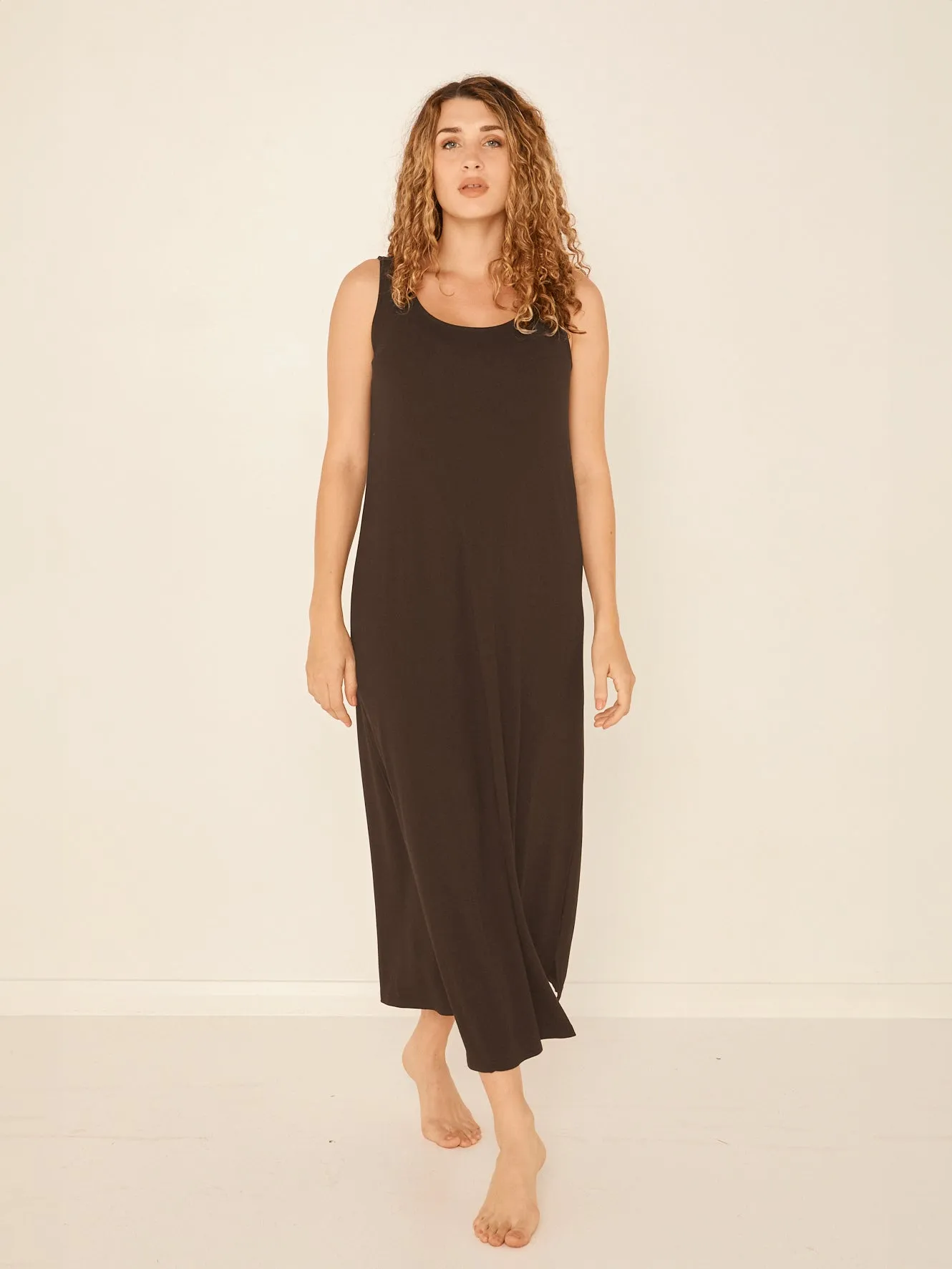 Bamboo Maxi Dress - Cocoa