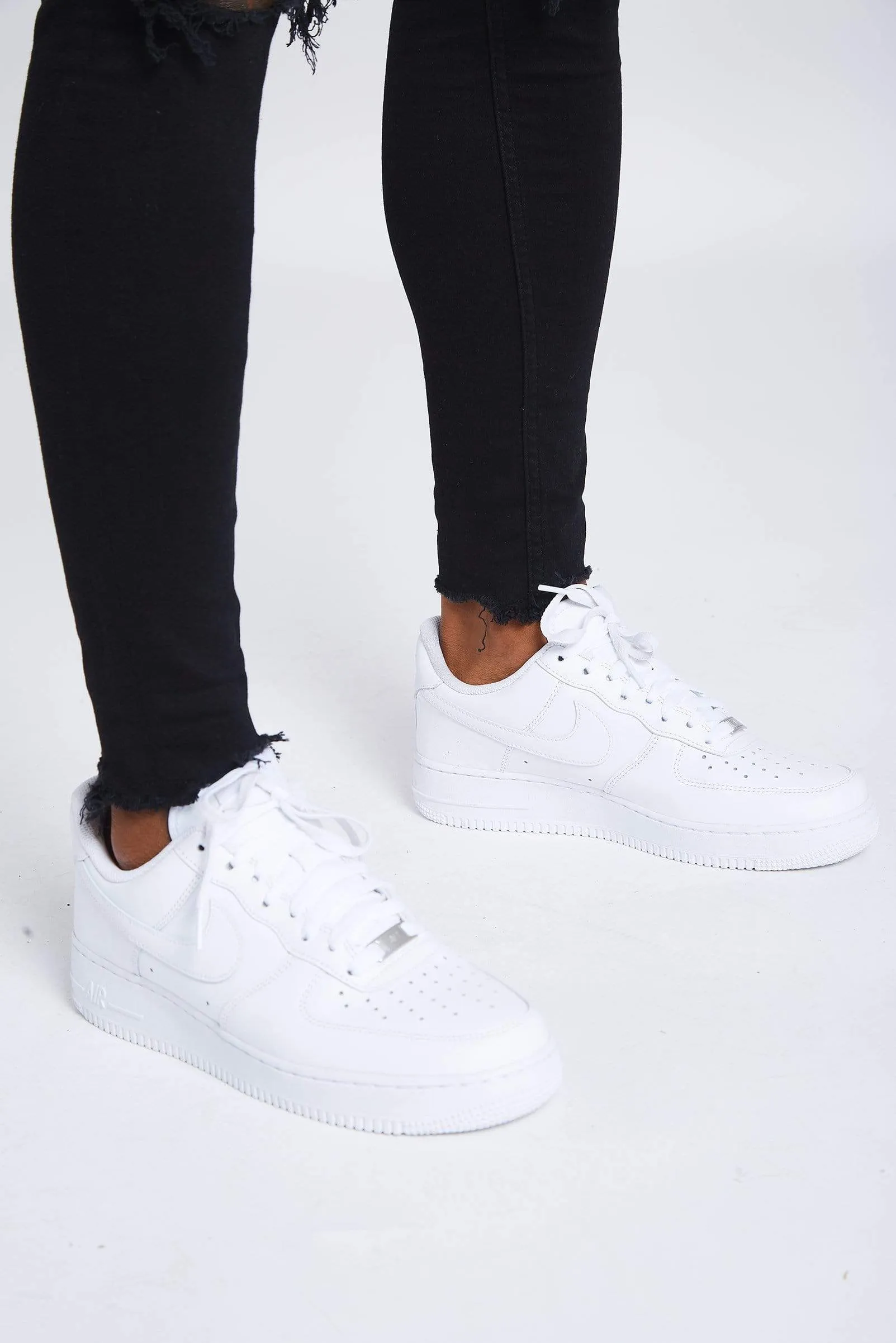 Black Destroyed Knee Jeans