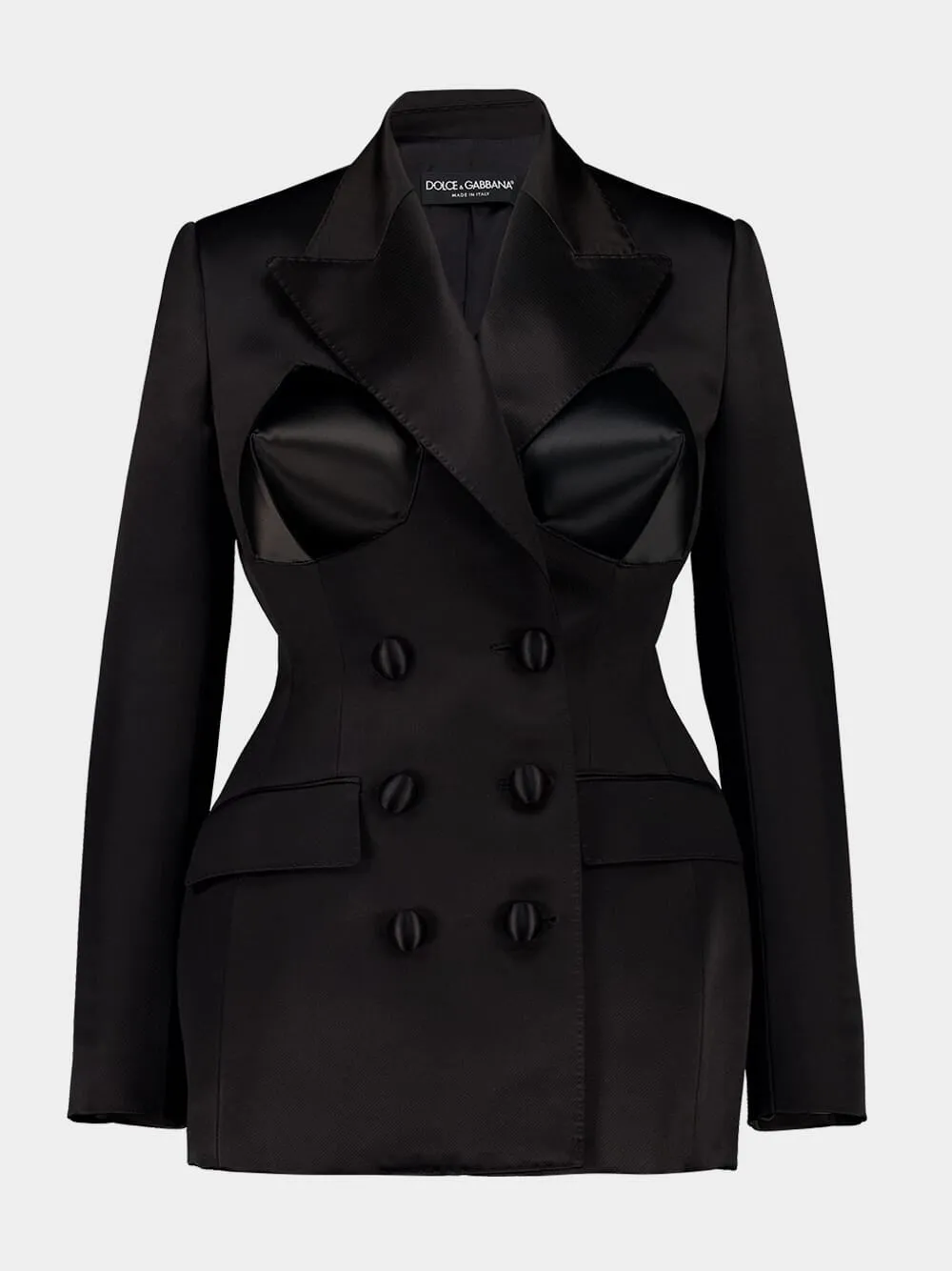 Black Duchess Jacket with Conical Cups