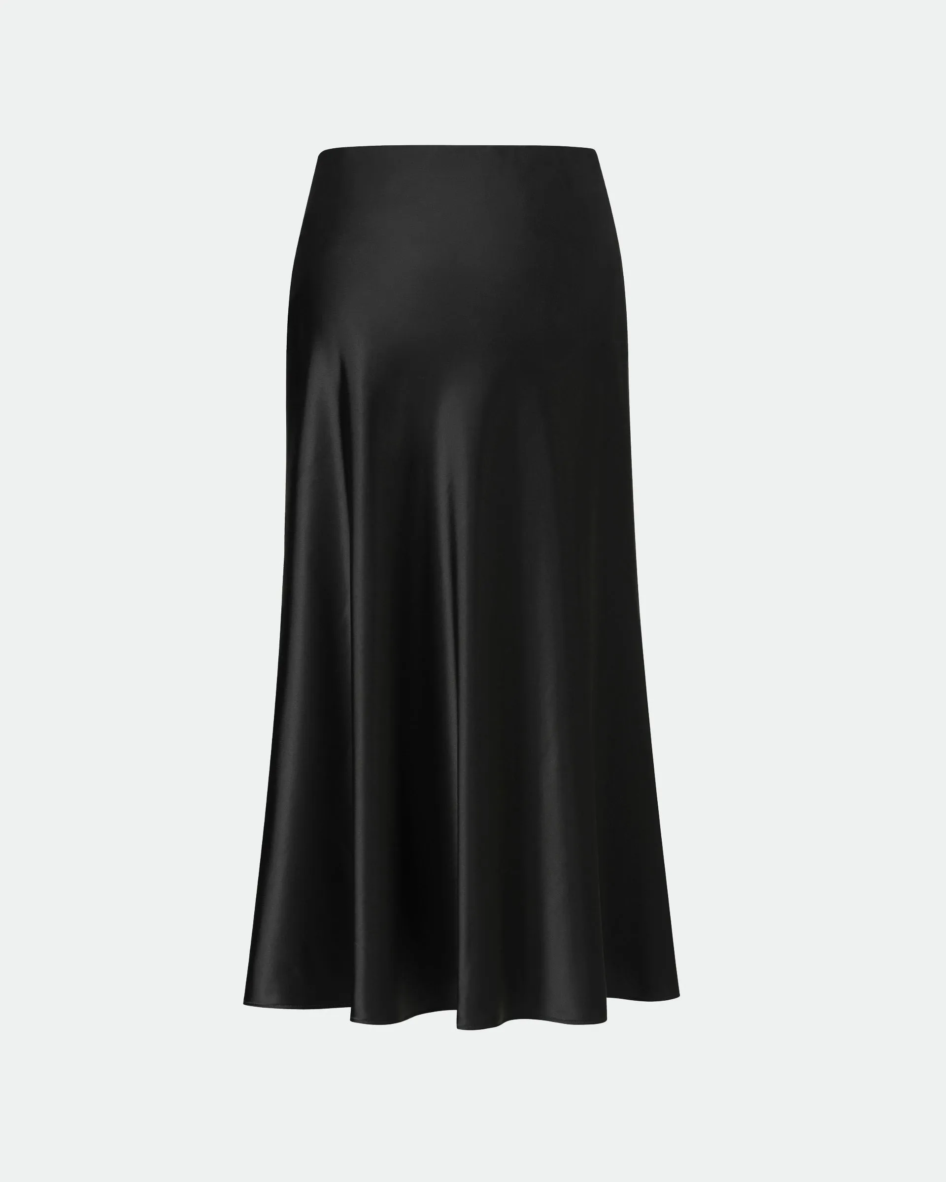 Black Flowing Midi Skirt