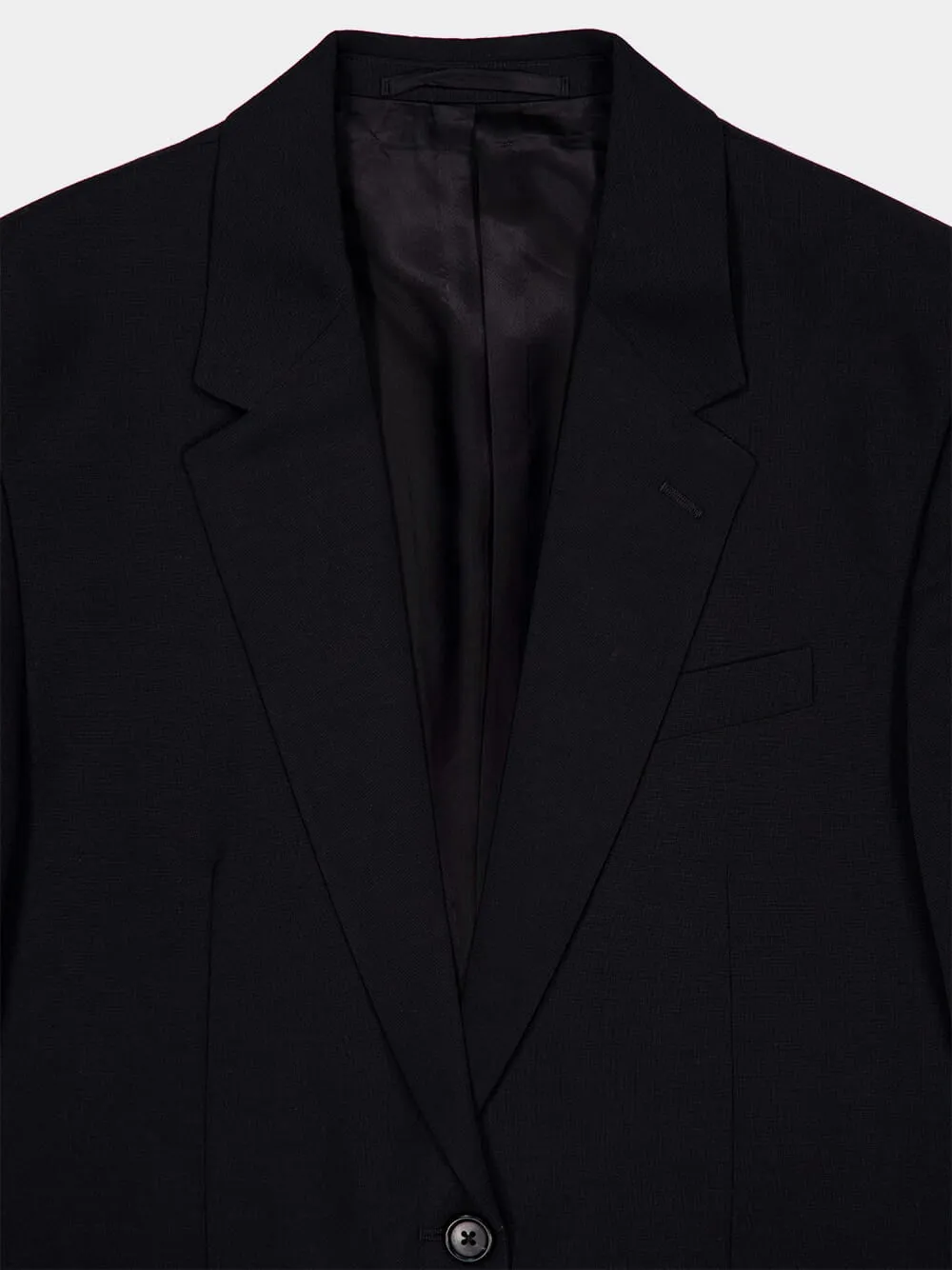 Black Mohair Suit Jacket