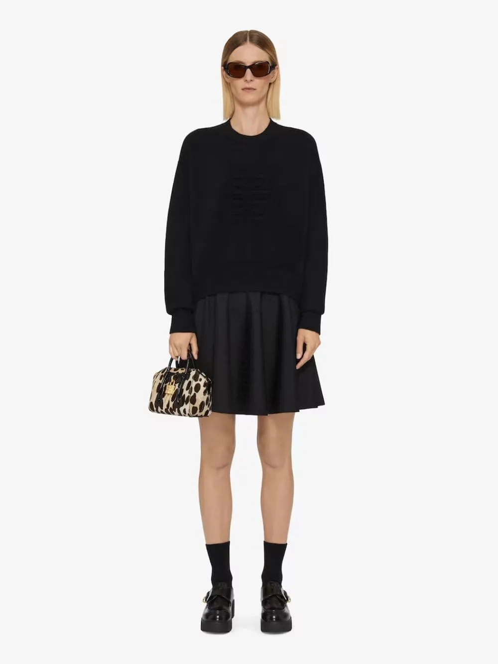 Black Monogram 72 Jacquard Skirt