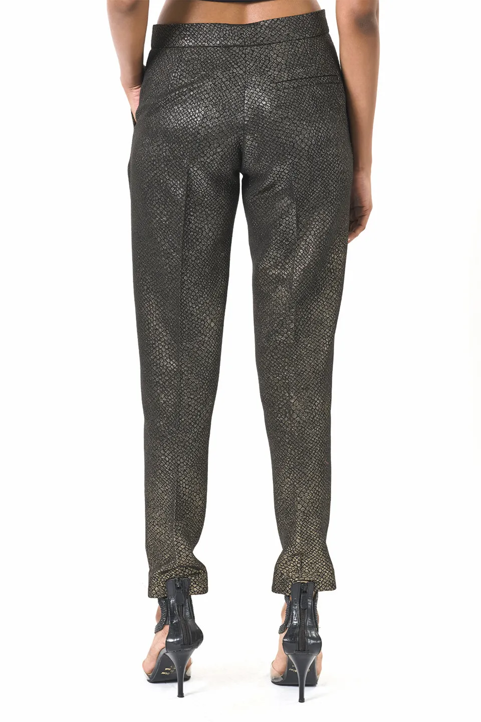 Black tailored fit trousers