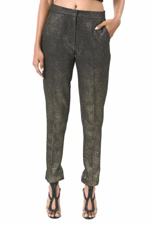 Black tailored fit trousers