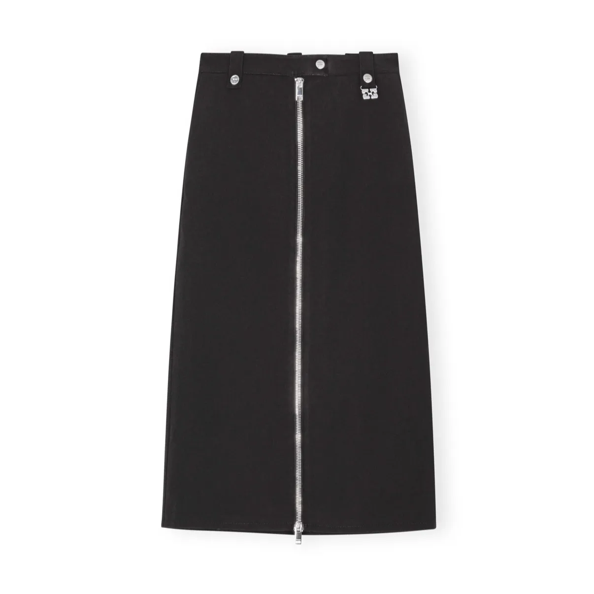 BONDED CREPE SKIRT | BLACK