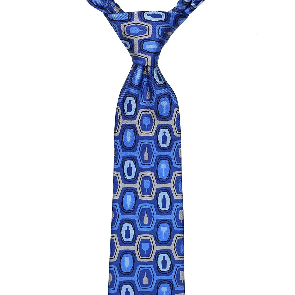 Bourbon Fest Tie   Sock Gift Set | Royal Blue   Gray
