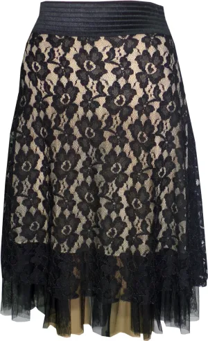Burnout Lace Skirt
