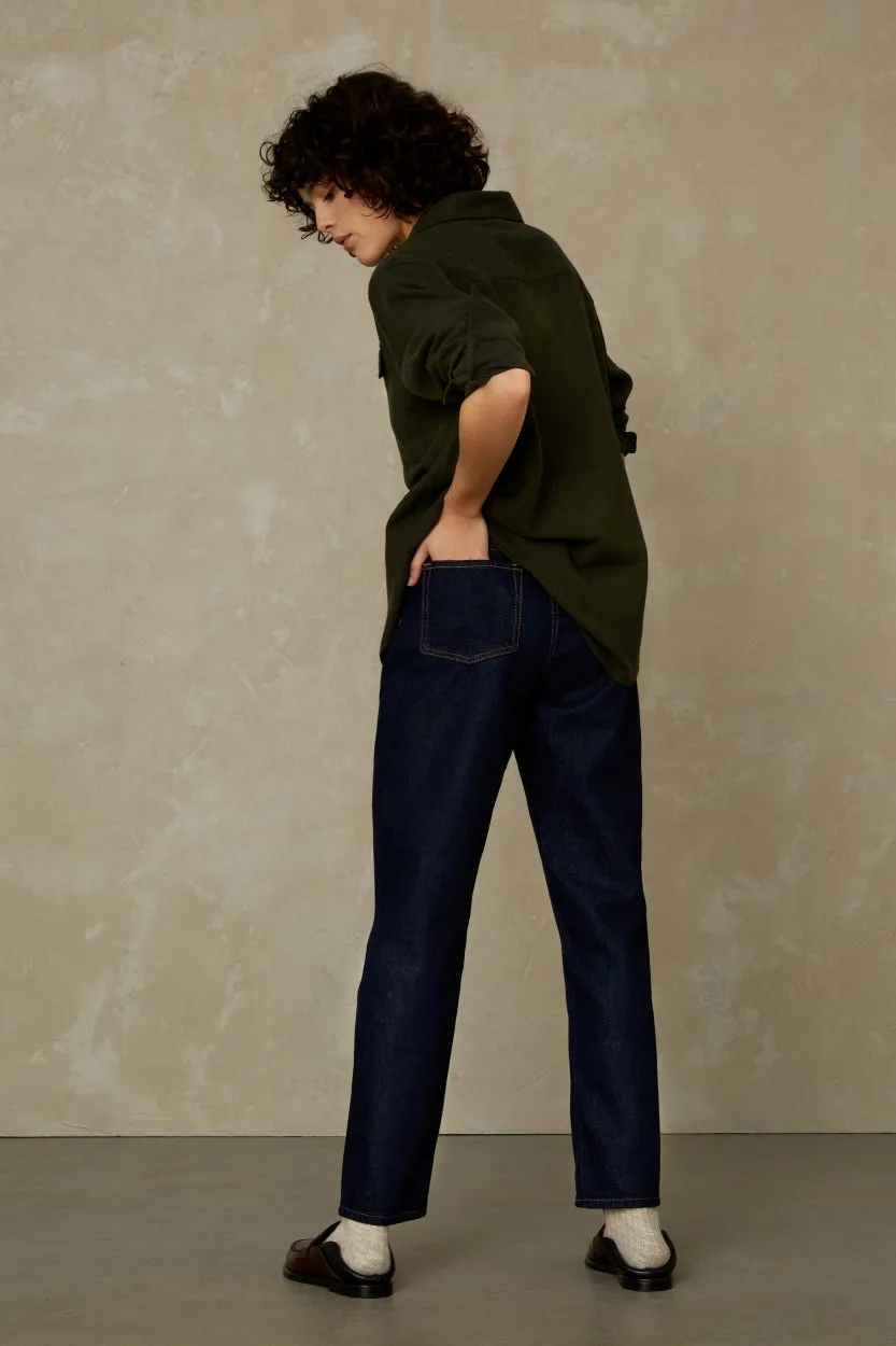 CAROLINE CROPPED | CLEAN BLUE RINSE