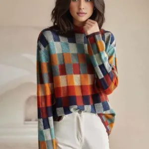 Caryn - Cozy Geometric Sweater