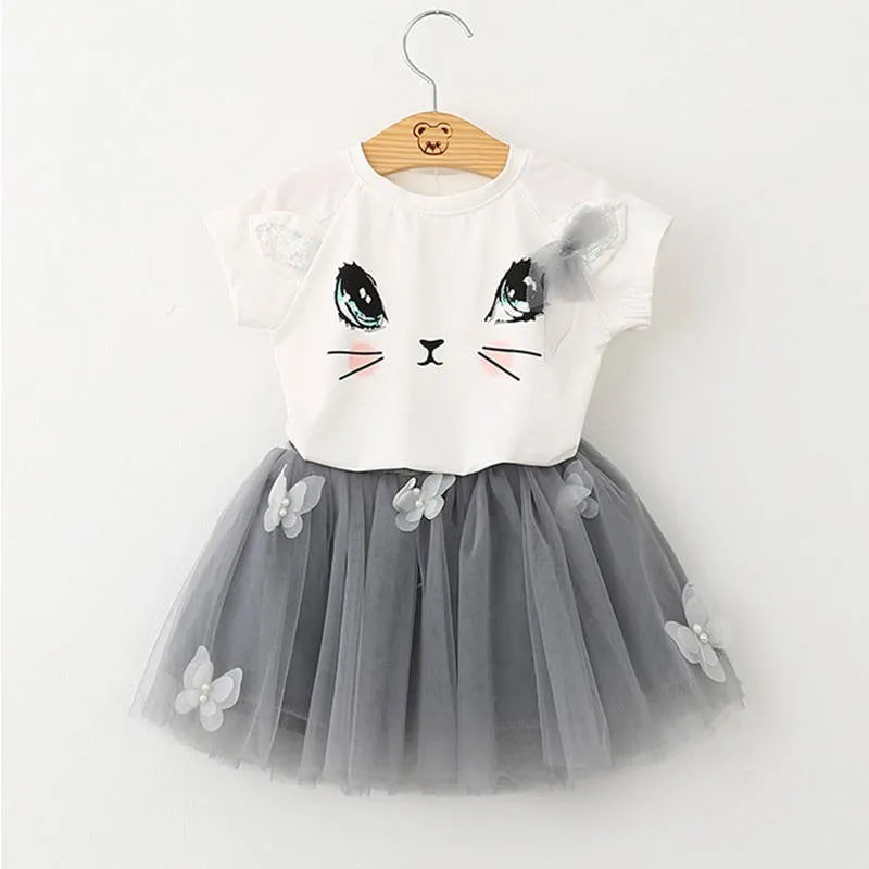 Cat eye top  Tutu 2pc