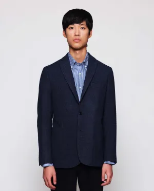 Chaqueta mezcla Lana azul marino