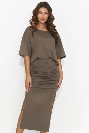 Charming Blouse T-Shirt Set