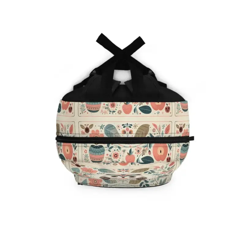 Chic Owl Backpack Pastel Flowers Trendy Fashion