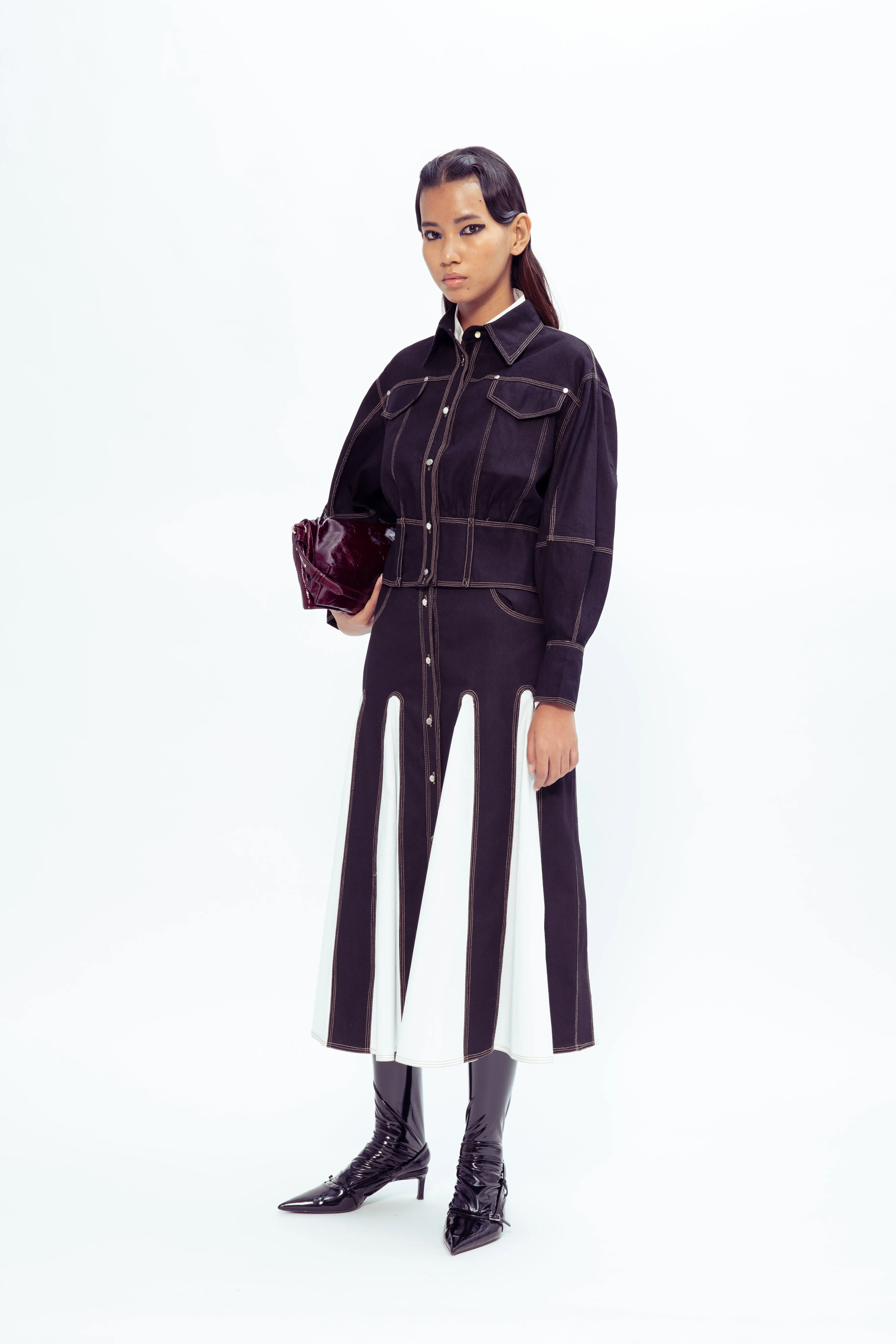 Christine Denim Skirt