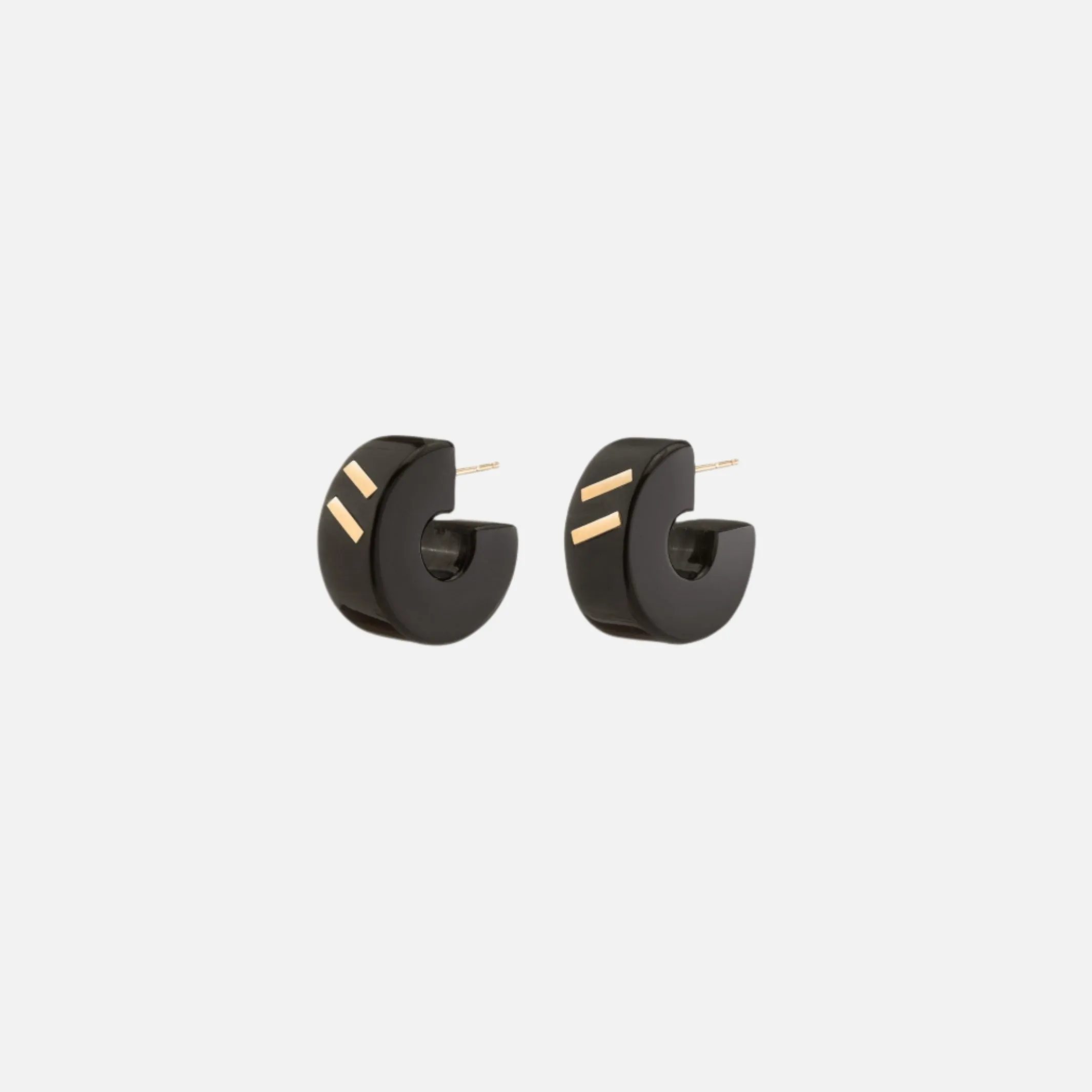 Chubby Stone Huggies, Onyx