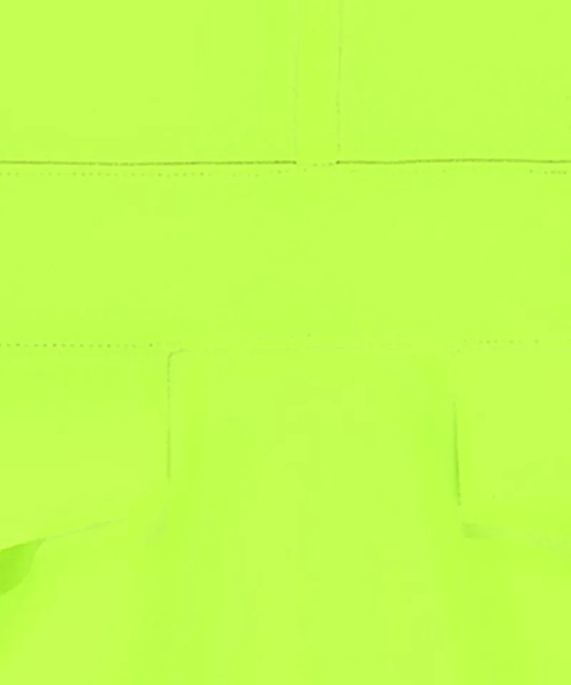 CHUCUCHU Ten Double Flare Skirt - Neon Yellow