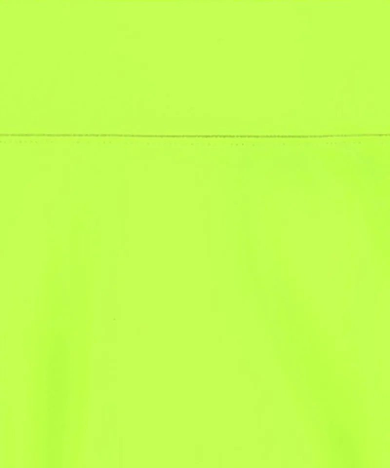 CHUCUCHU Ten Double Flare Skirt - Neon Yellow