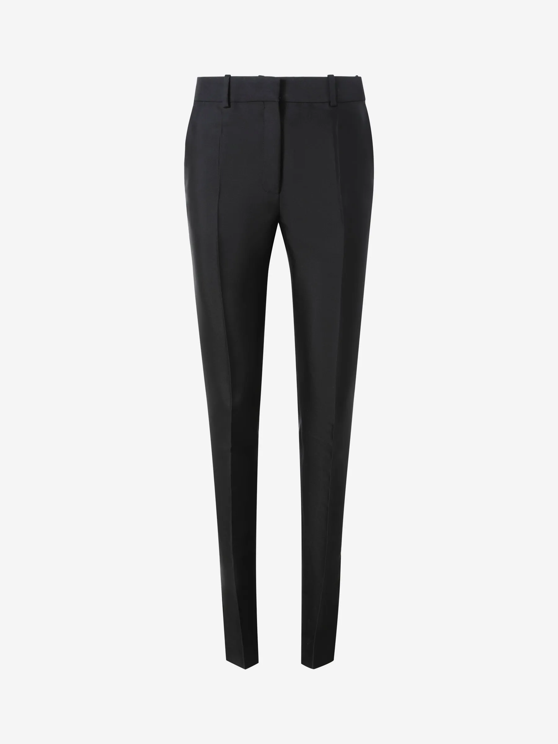 CÉLINE SKINNY SIDE-ZIP TAILORED PANTS