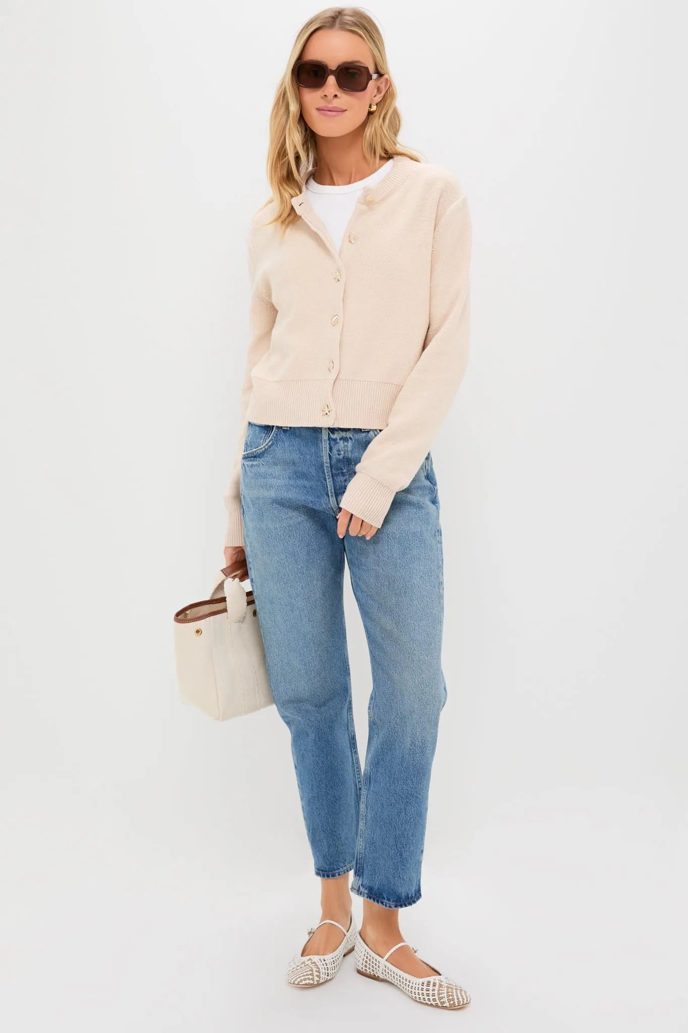 Coconut and Sand Ellie Woven Flats