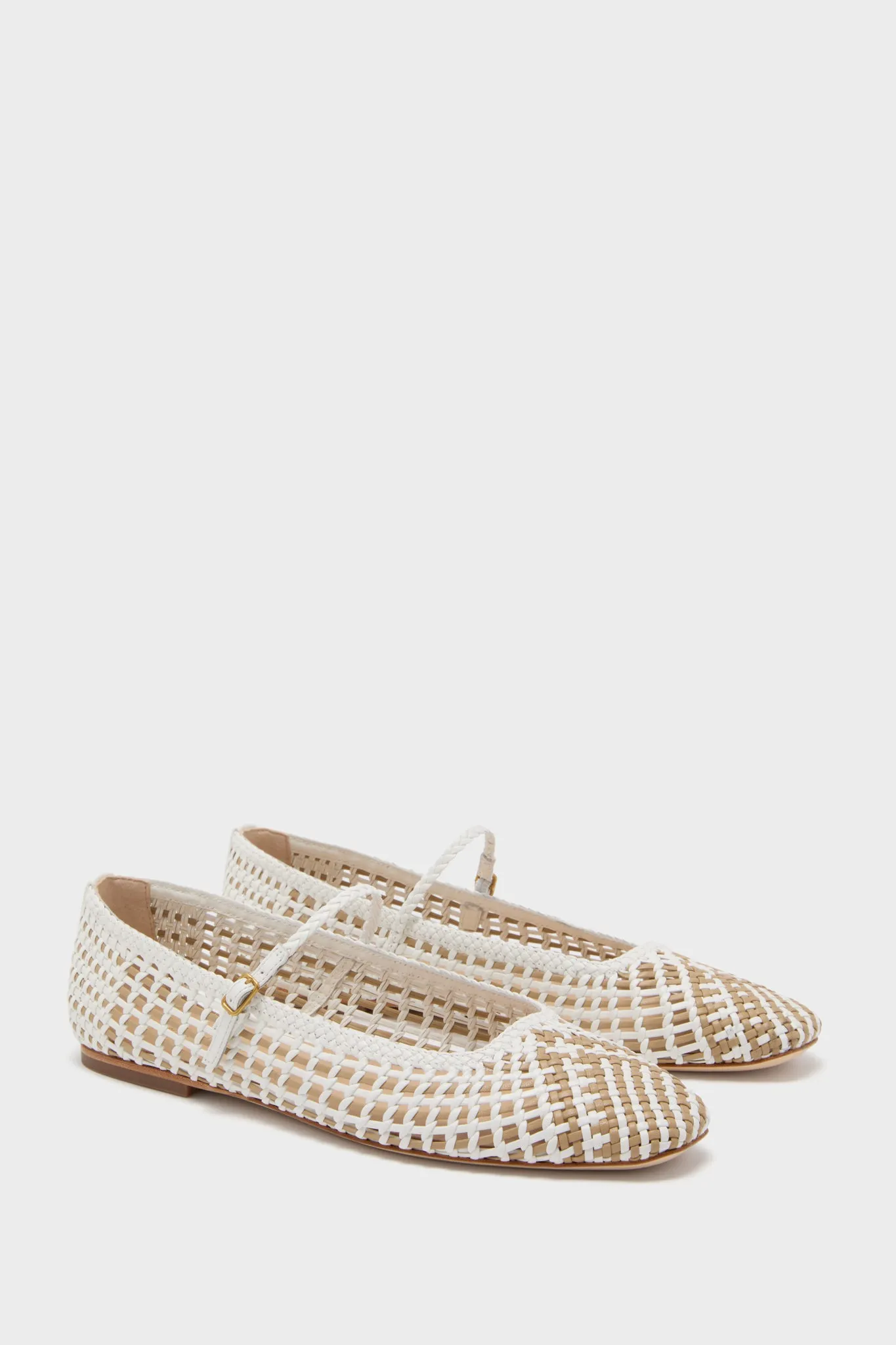 Coconut and Sand Ellie Woven Flats