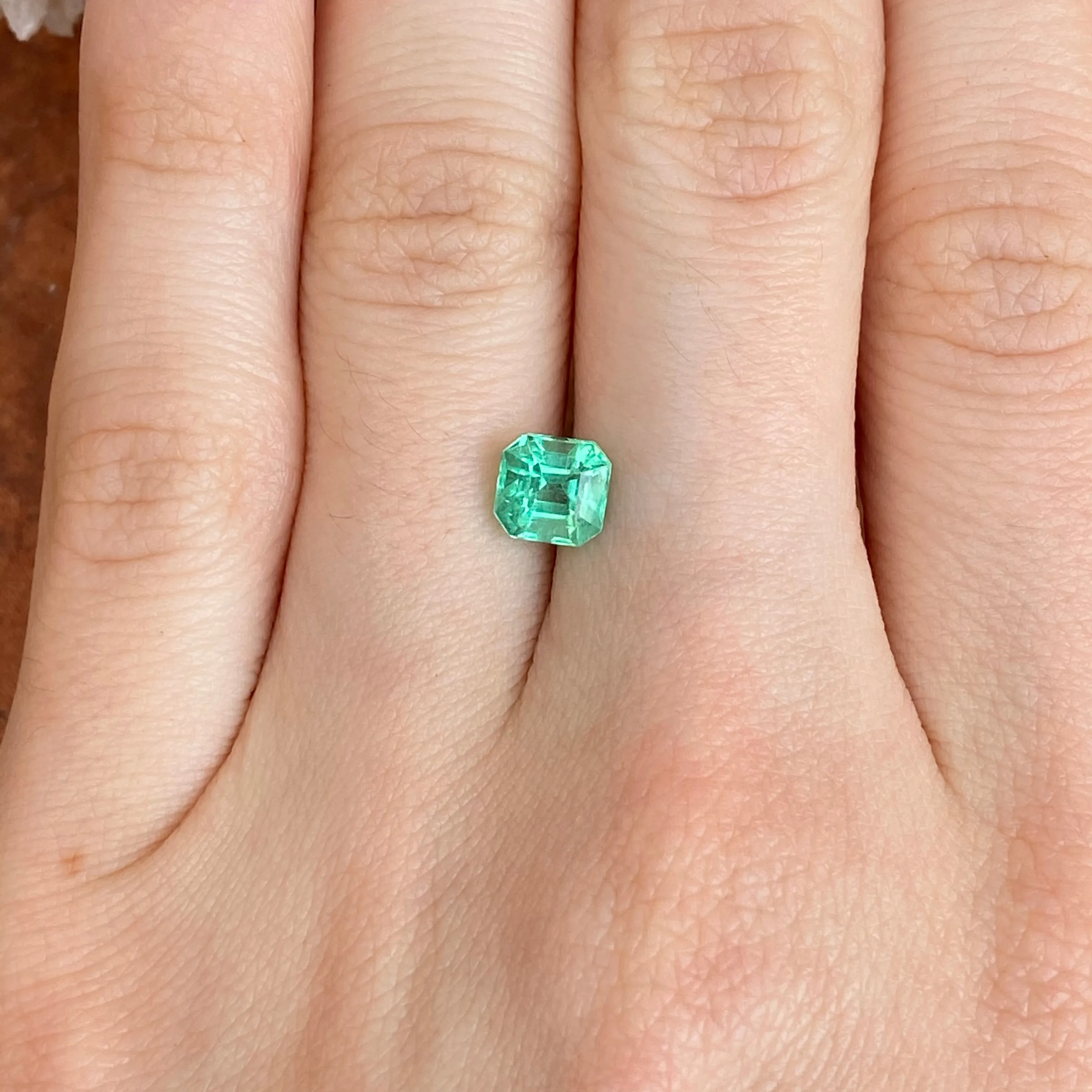 Colombian Emerald Cut/ Cushion Cut Loose Emerald 1.20 CT