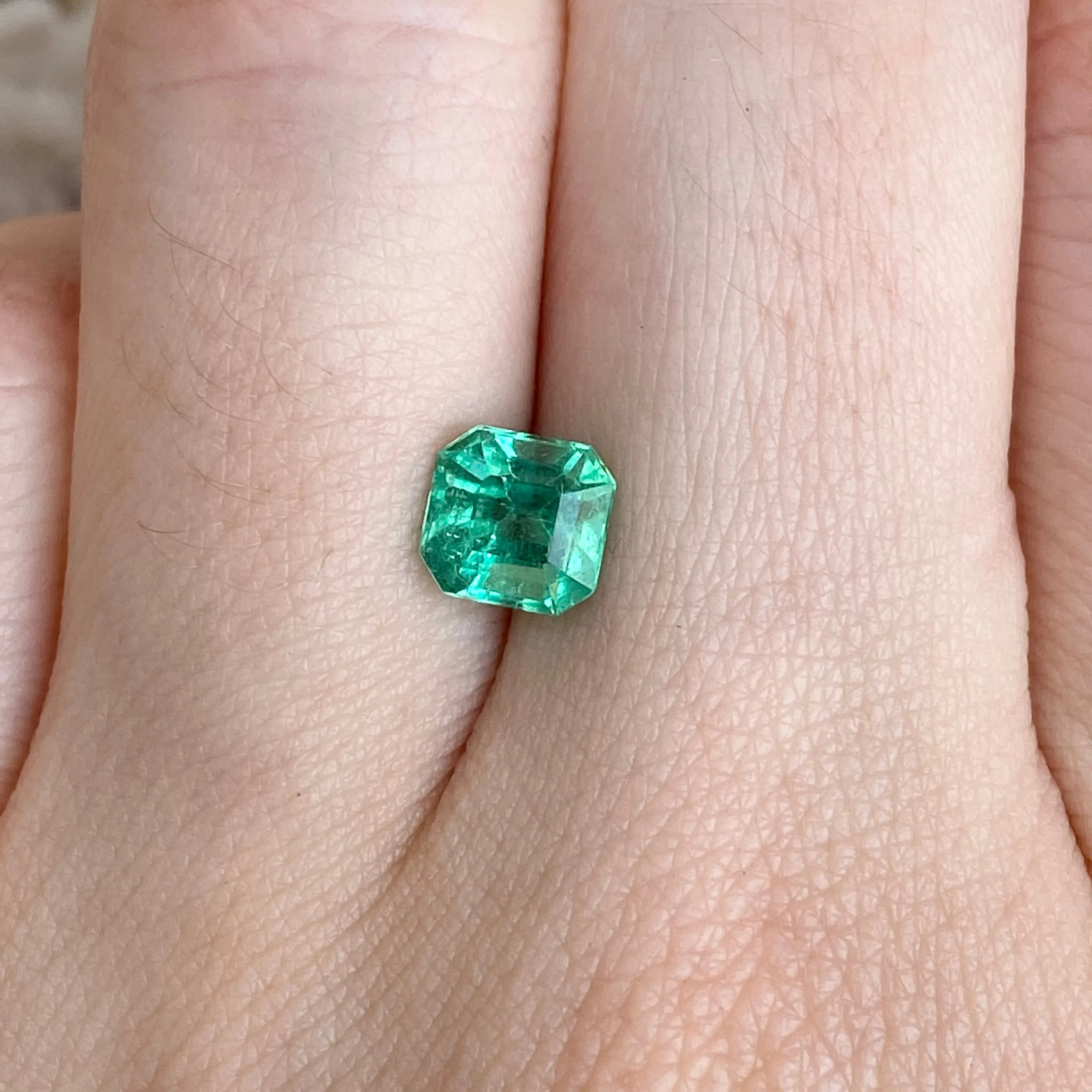 Colombian Emerald Cut/ Cushion Cut Loose Emerald 1.20 CT