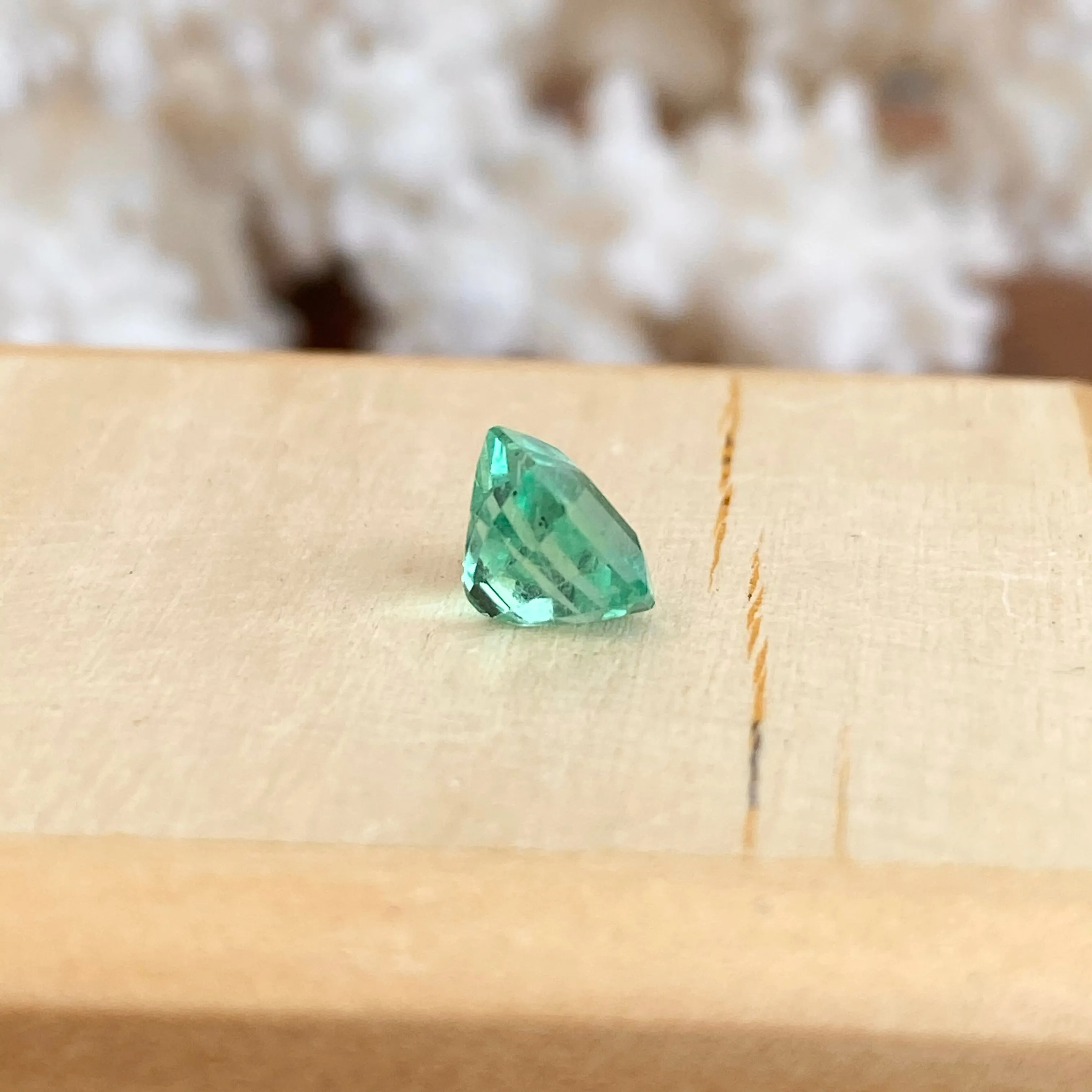 Colombian Emerald Cut/ Cushion Cut Loose Emerald 1.20 CT