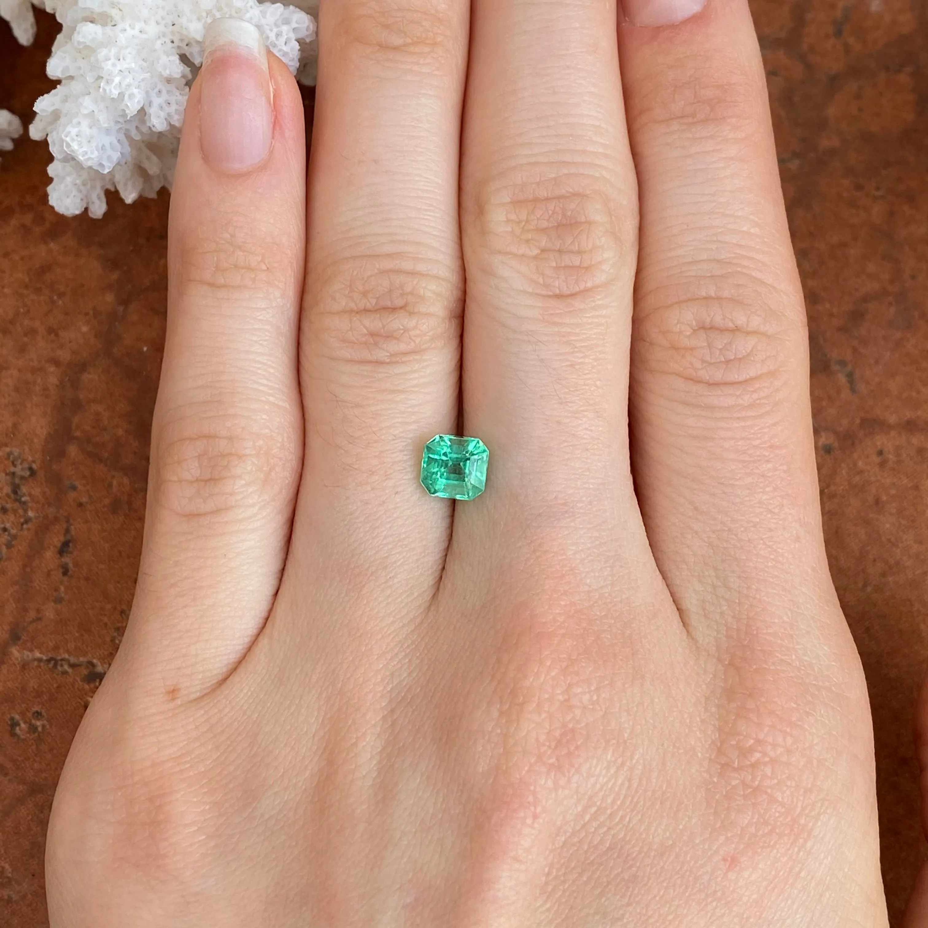 Colombian Emerald Cut/ Cushion Cut Loose Emerald 1.20 CT