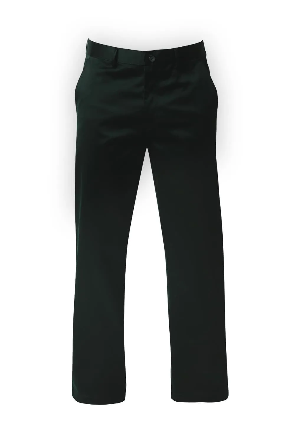 Comfort Fit Satin Weave Poly Cotton Trousers