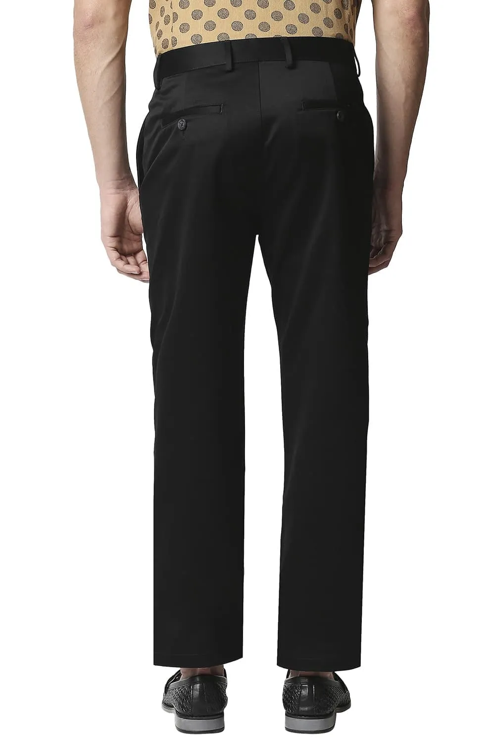 Comfort Fit Satin Weave Poly Cotton Trousers