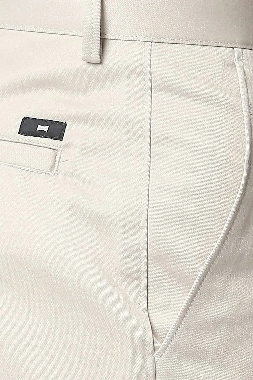 Comfort Fit Satin Weave Poly Cotton Trousers
