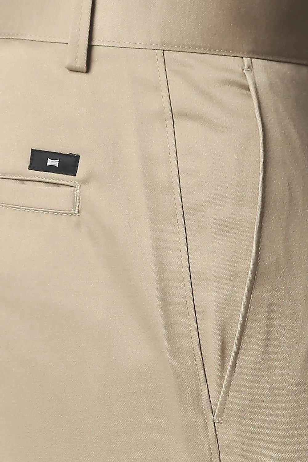 Comfort Fit Satin Weave Poly Cotton Trousers
