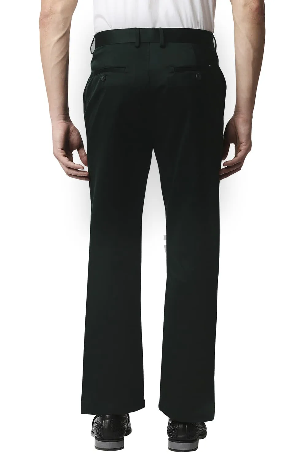 Comfort Fit Satin Weave Poly Cotton Trousers