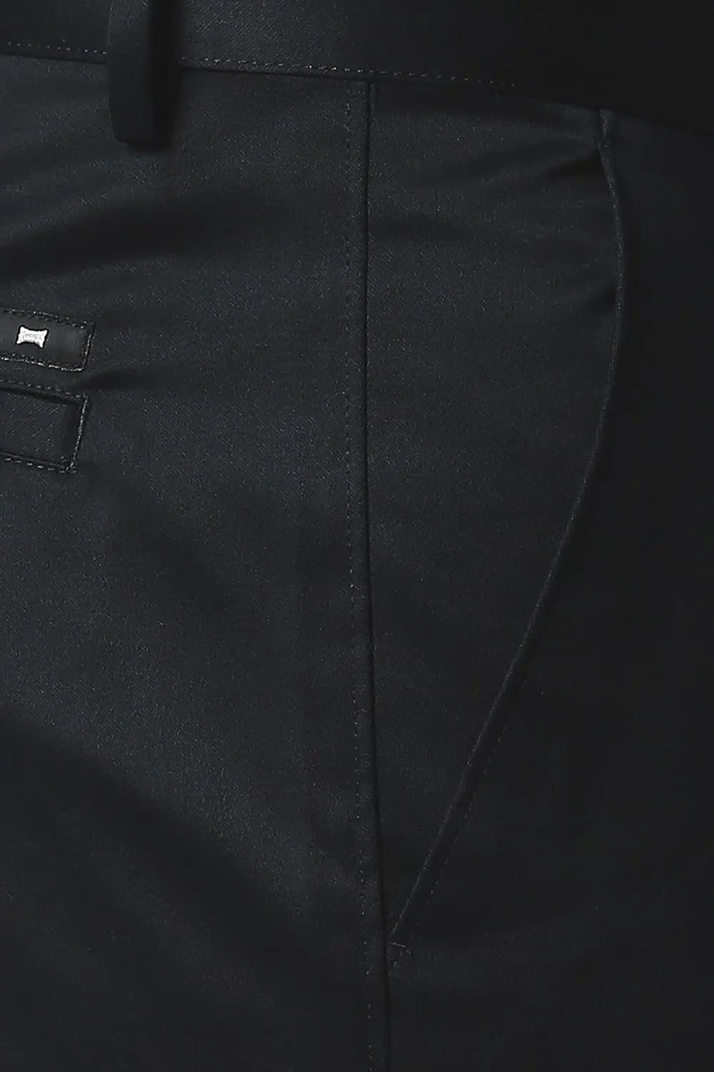 Comfort Fit Satin Weave Poly Cotton Trousers