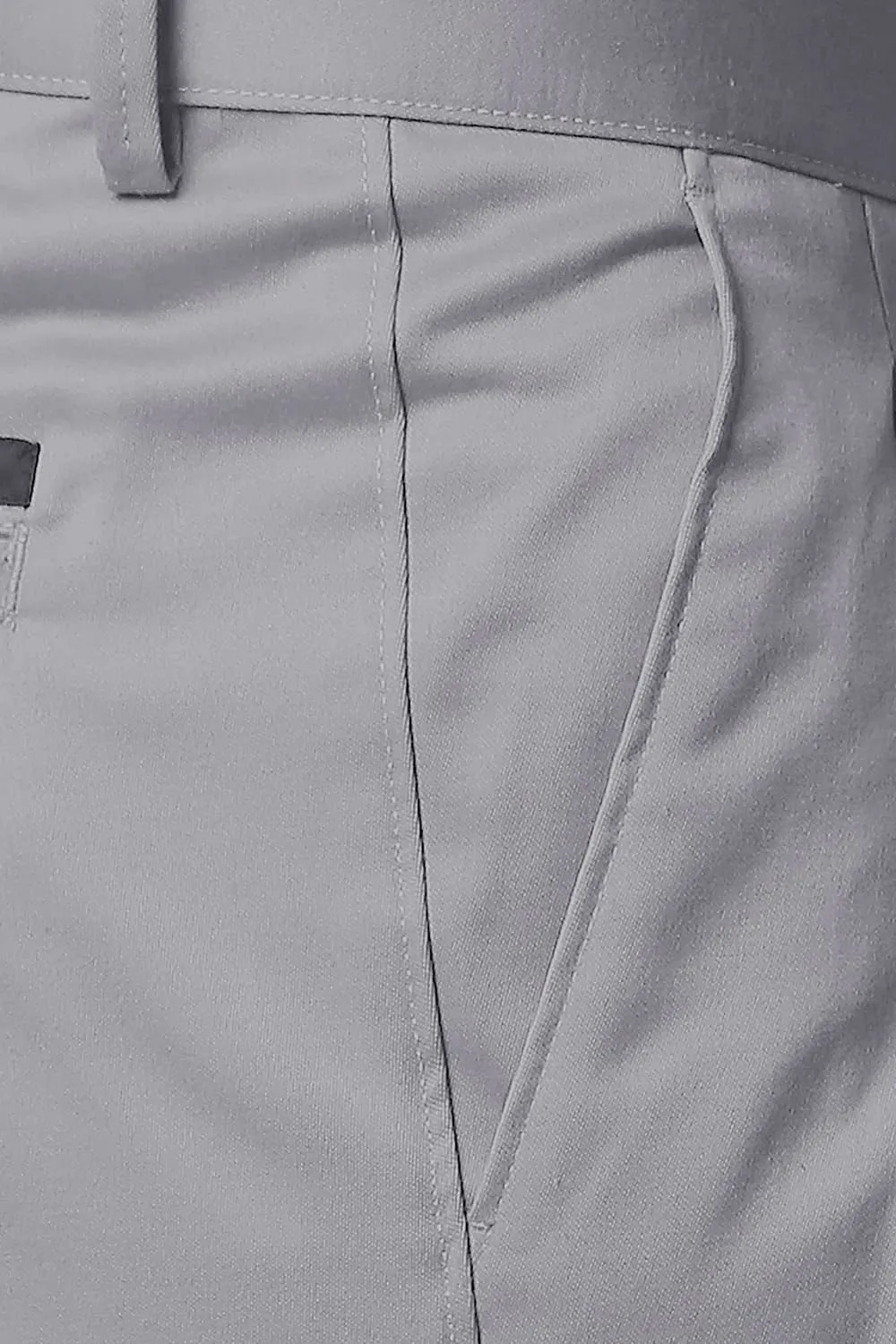 Comfort Fit Satin Weave Poly Cotton Trousers