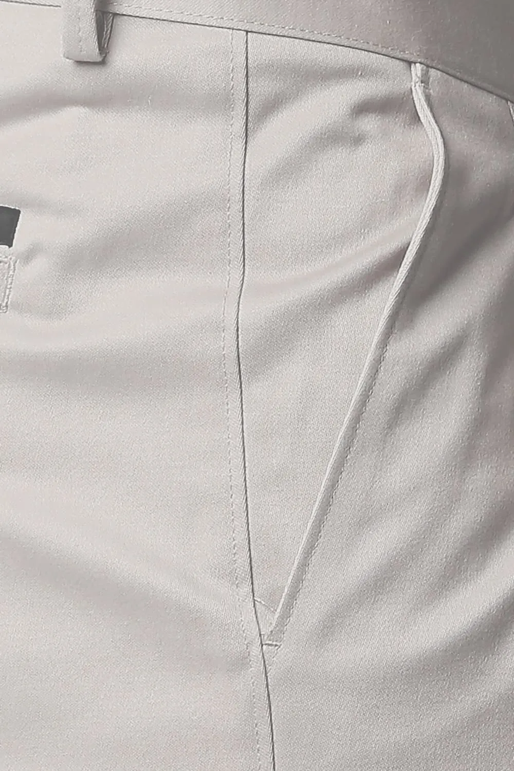 Comfort Fit Satin Weave Poly Cotton Trousers