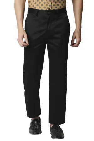 Comfort Fit Satin Weave Poly Cotton Trousers