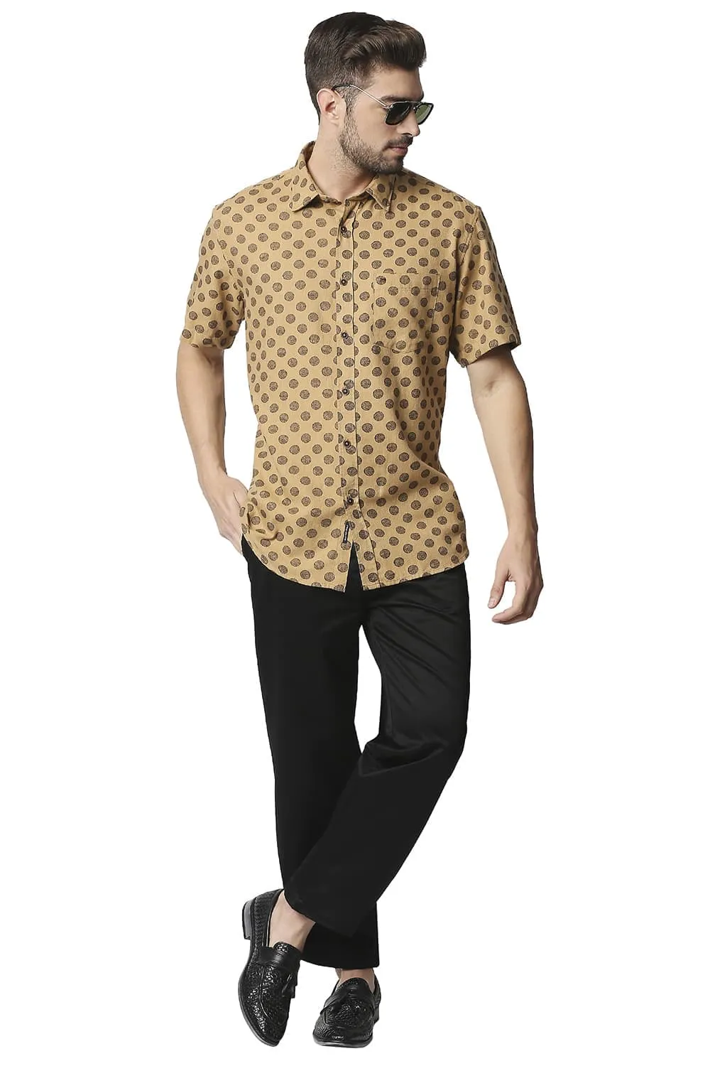 Comfort Fit Satin Weave Poly Cotton Trousers