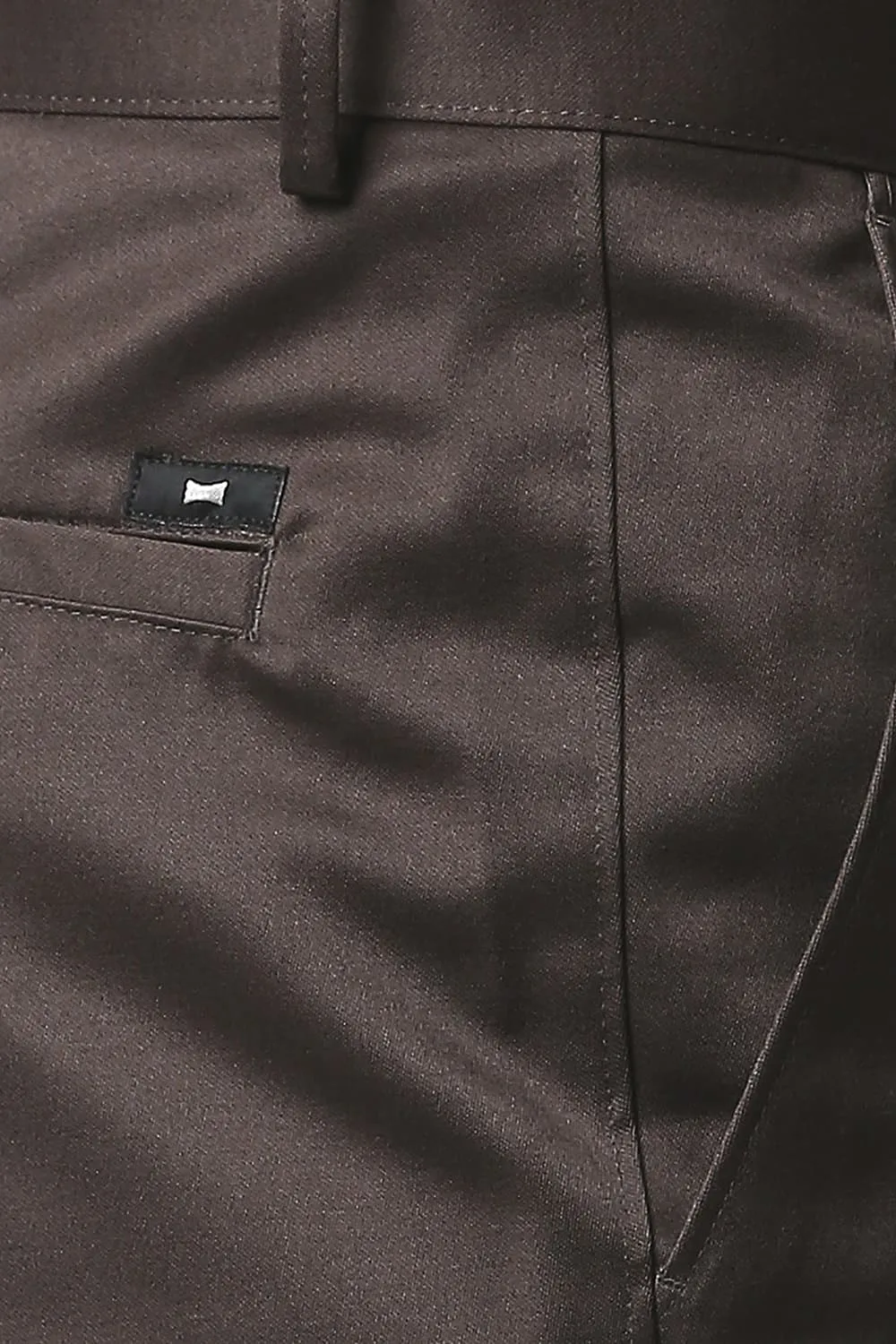 Comfort Fit Satin Weave Poly Cotton Trousers